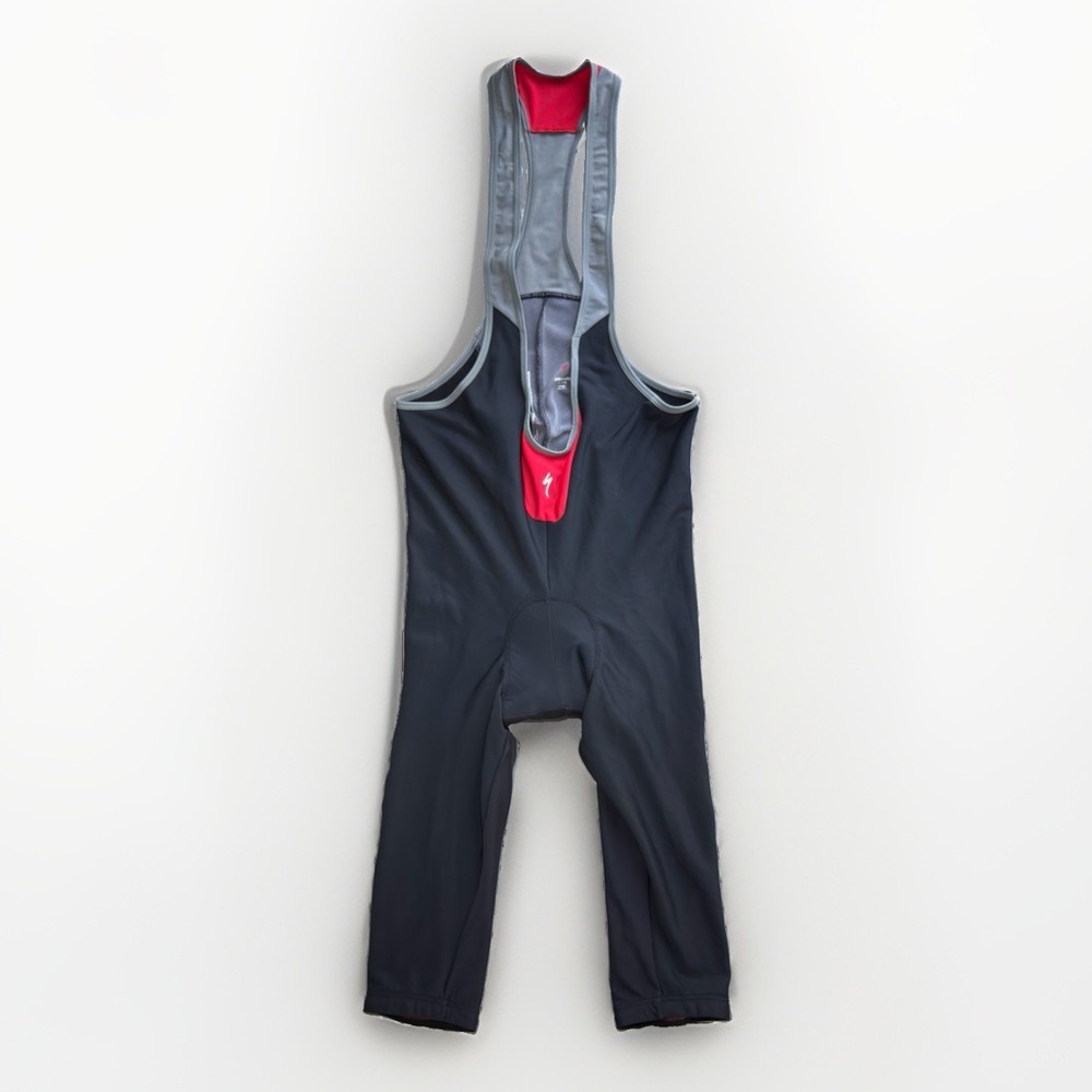 Specialized Men's XL Cycling Bib Tights Black Red Padded Chamois Full Length
